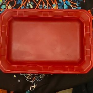 Longanberger serving try and dip bowl